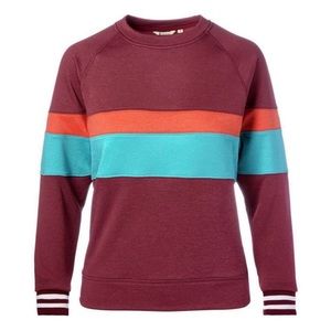 Cotopaxi Bandura Crew Pullover in Maroon, Size Small